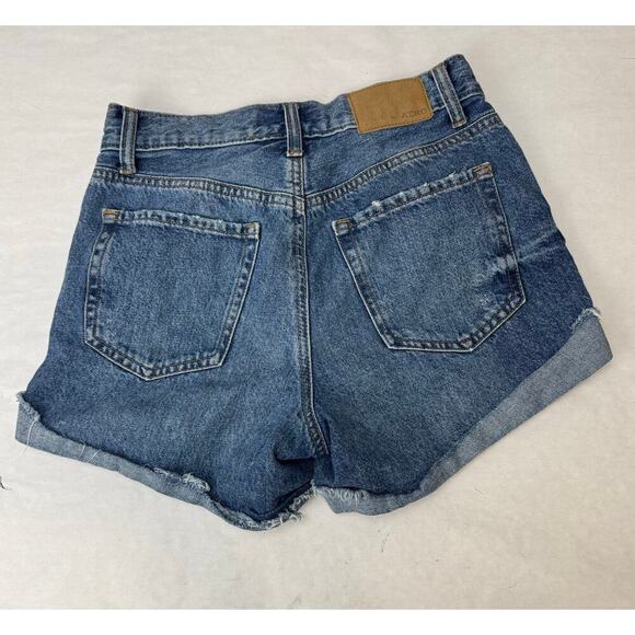 Aeropostale Mom Short Cutoff Jean Shorts Distressed High Waisted Women's Size 2 - Picture 2 of 8